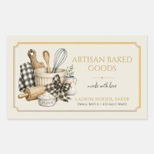 Baking Utensils Artisan Baker Bakery Product Label