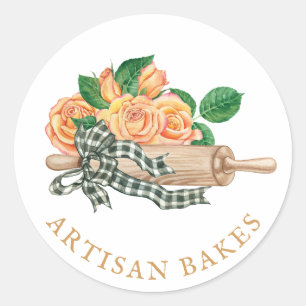 Baking Utensils Bakery Baker Classic Round Sticker