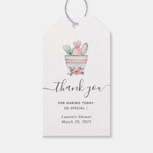 Baking utensils Bridal Shower Thank you Gift Tags