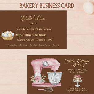 Baking Utensils Pastry Chef Bakery   Business Card