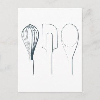 Baking Utensils Postcard