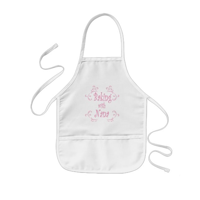 Baking with nana Kids apron (Front)