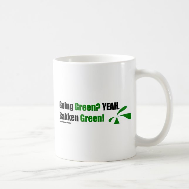 Bakken Green Coffee Mugs (Right)