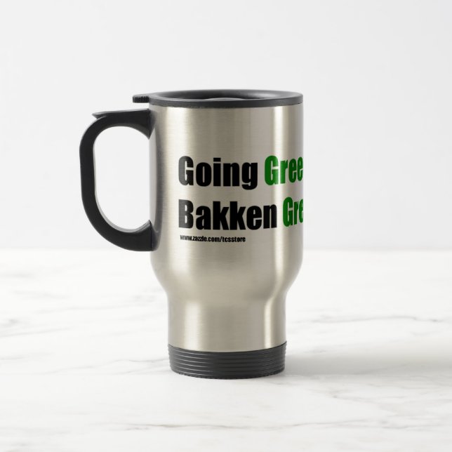 Bakken Green Travel Mug w/ website (Left)