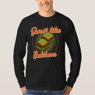 Baklava Greece Cuisine Crete Athens Vacation 9 T-Shirt