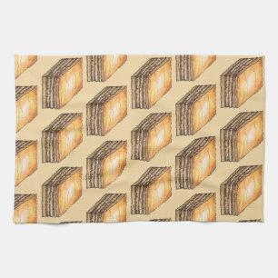 Baklava Sweet Filo Honey Dessert Pastry Greek Food Tea Towel