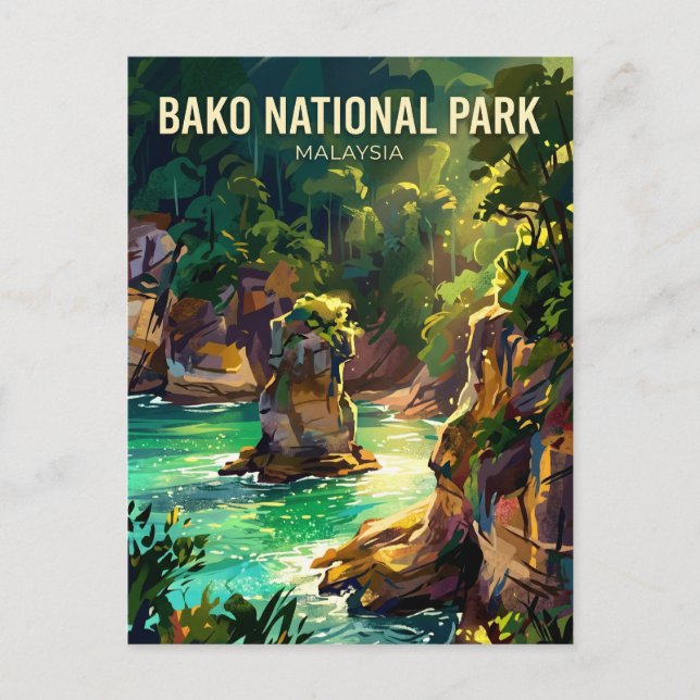Bako National Park Malaysia Postcard (Front)