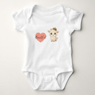Bakra Eid Cute Baby Goat Heart Kawaii Baby suit Bodysuit