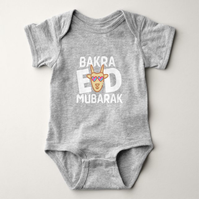 Bakra Eid Mubarak Baby Bodysuit (Front)