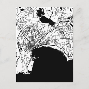 Baku Azerbaijan City Map Postcard