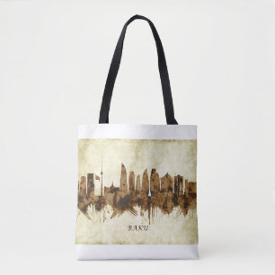 Baku Azerbaijan Cityscape Tote Bag