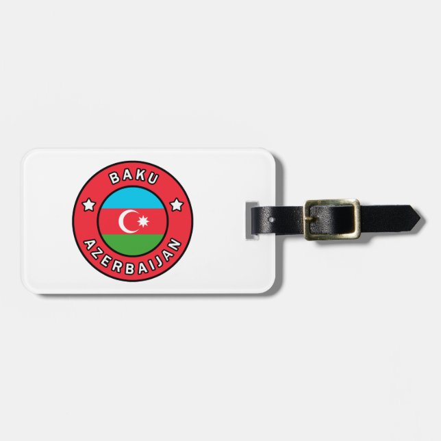 Baku Azerbaijan Luggage Tag (Front Horizontal)