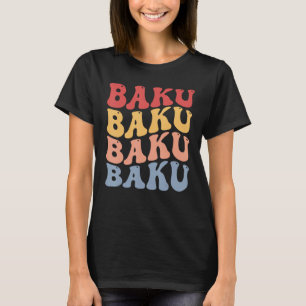 Baku City Groovy Retro T-Shirt