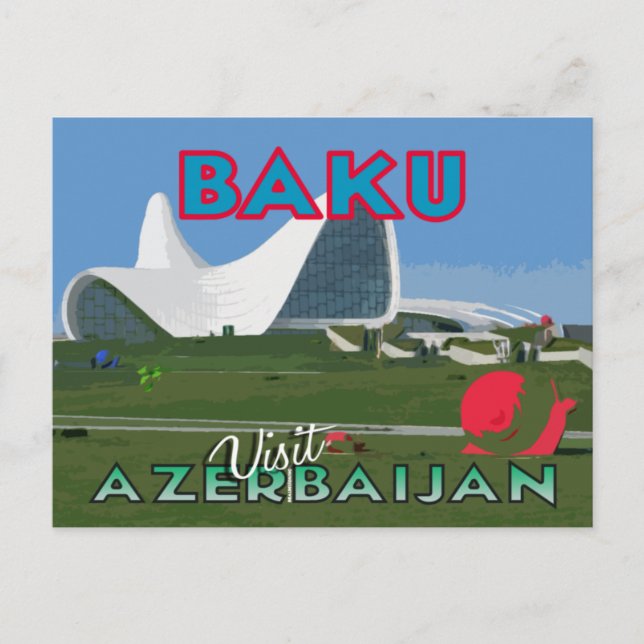Baku, Visit Azerbaijan Postcard (Front)