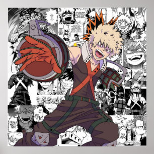 Bakugou Collage Poster