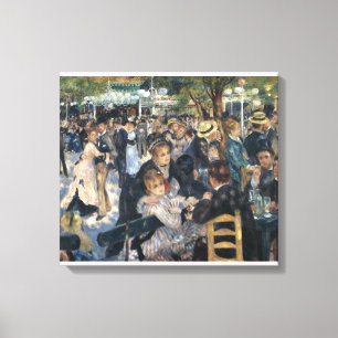 Bal du moulin de la Galette by  artist Renoir Canvas Print