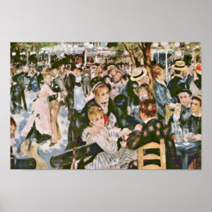 Bal Du Moulin De La Galette By Pierre-Auguste Poster
