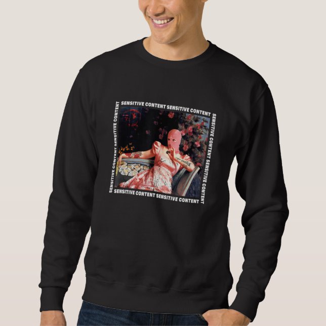 Balaclava Girl  Sad Aesthetic Edgy Streetwear Sweatshirt (Front)