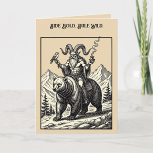 Balan, Hawk And Bear Card
