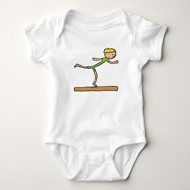 Balance Beam Baby Bodysuit (Front)