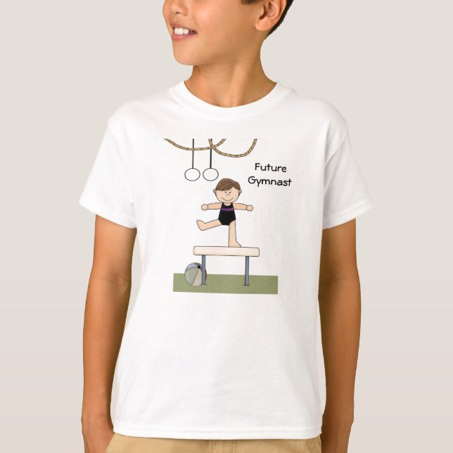 Balance Beam Gymnastics T-Shirt (Front)