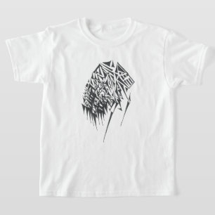 Balance Black White Abstract Tribal Tattoo Art T-Shirt