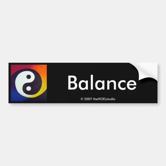 Balance Bumper Sticker (Front)