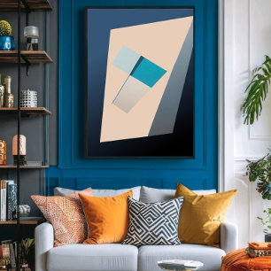 Balance in Blue Canvas Print