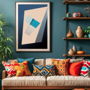 Balance in Blue Poster