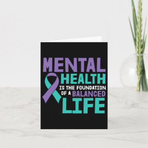 Balance Life Mental Health Awareness Suicide Preve Card