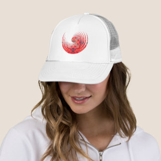 Balance | Red Fractal Spiral | Abstract Design Hat