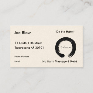 Balance with Enso symbol Appointment Card