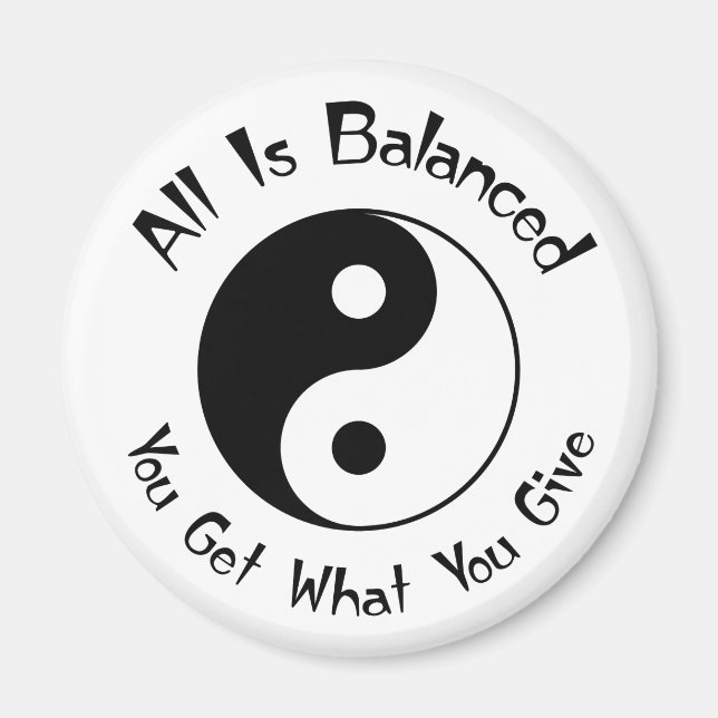 Balance Yin Yang Magnet (Front)