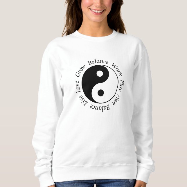 Balance Yin Yang Symbol Sweatshirt (Front)