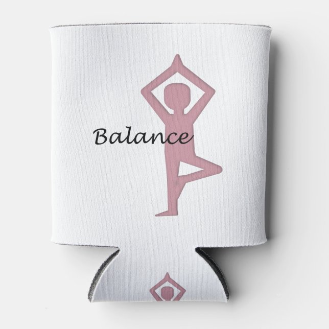 Balance Yoga Pose Can Cooler (Front)