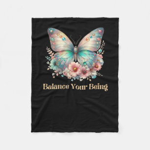 Balance Your Being  Fleece Blanket