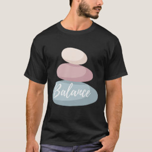 Balance Zen Stones Minimalist Design – Mindfulness T-Shirt