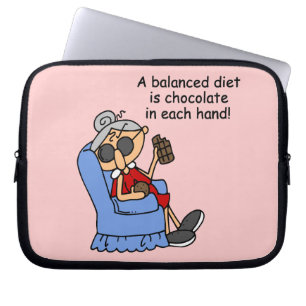 Balanced Chocolate Diet Laptop Sleeve