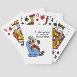 Balanced Chocolate Diet Playing Cards