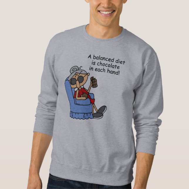 Balanced Chocolate Diet Sweatshirt (Front)