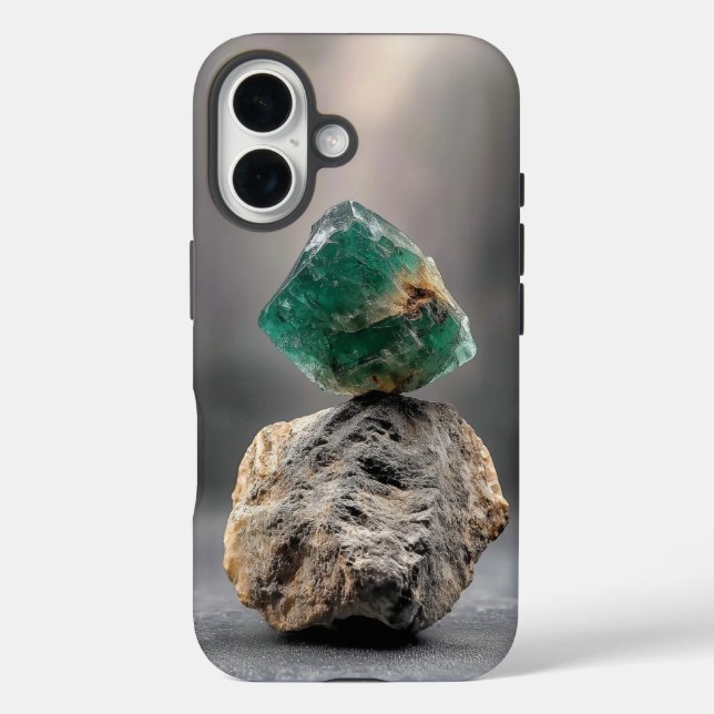 Balanced Emerald Phone Case (Back)