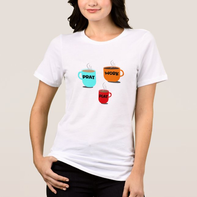 balanced life Tri-Blend shirt (Front)