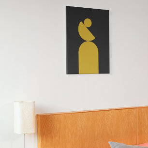 Balanced Mid Century Circle Canvas Print