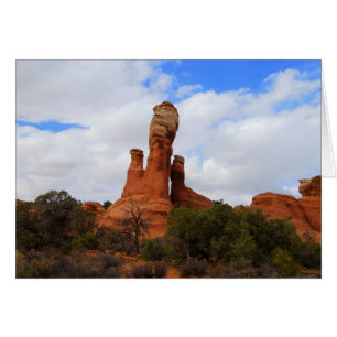 Balanced Rock, Arches National Park, Utah Card
