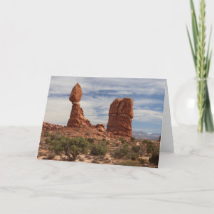 Balanced Rock at Arches National Park, Moab, Utah Note Card