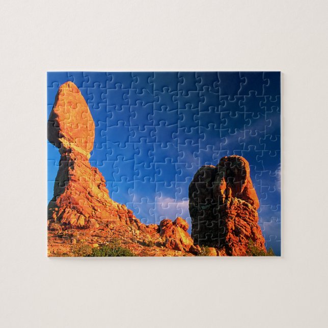 Balanced Rock at Sunset Jigsaw Puzzle (Horizontal)