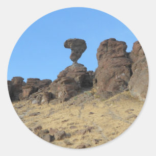 Balanced Rock Idaho Photo Sticker