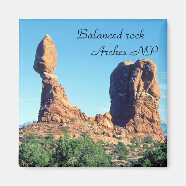 Balanced rock in Arches National Park- Utah, USA Magnet (Front)