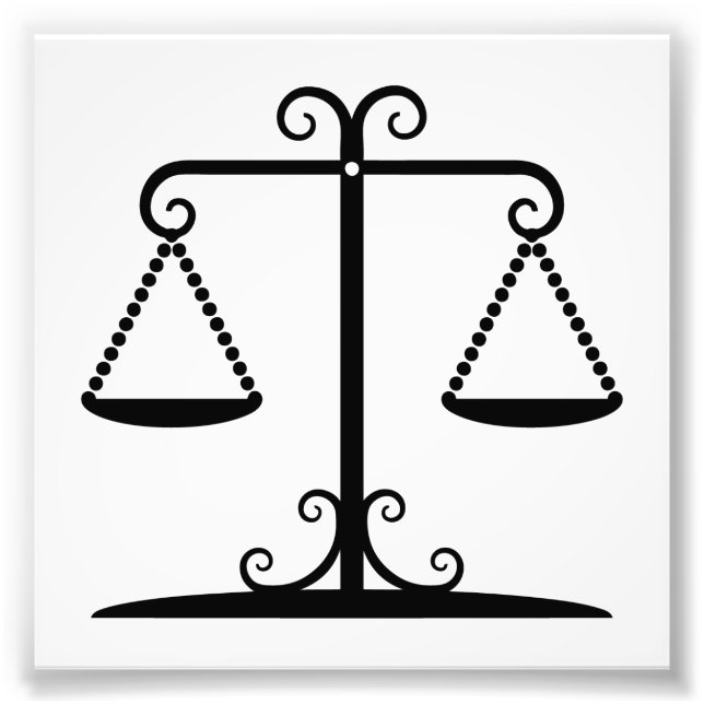 balanced scales photo print (Front)
