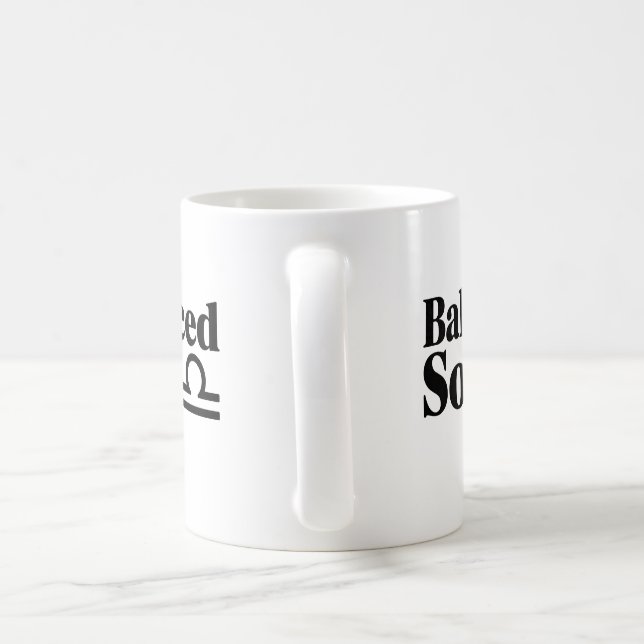 Balanced Soul Mug – Libra Astrology Coffee Cup  (Handle)